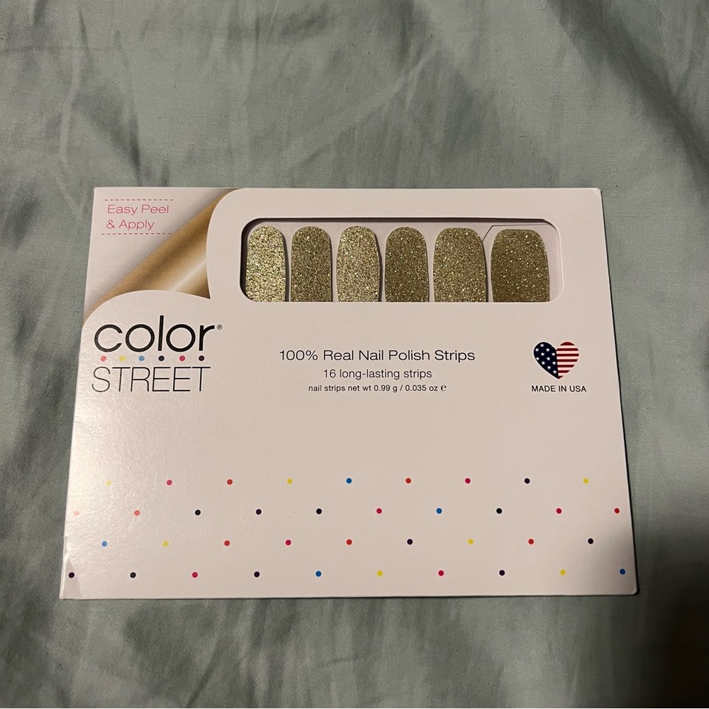 *Retired* Color Street: Austin-tatious | Gold Metallic Party Glitter Sparkle - Picture 3 of 9